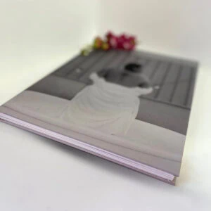 Álbum fotográfico personalizado Alfafotobook Pro com capa de alta qualidade.
