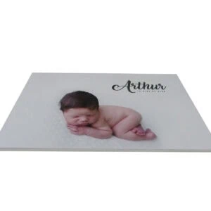 Recuerdo de bebê personalizado Alfafotobook Pro.