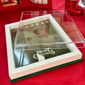 Capa transparente para álbum de fotos Alfafotobook Pro com efeito espelhado adequado para presentes e decoração.