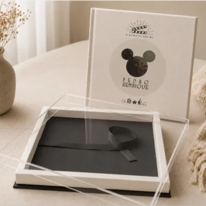 Álbum de fotos Alfafotobook Pro para impressão de alta qualidade e design elegante.